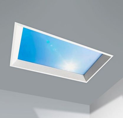 1200*600 mm büyük Yapay Mavi Gökyüzü LED Skylight Tavan Paneli Modern sağlıklı güneş ışıkları