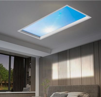 Topsung Yapay Skylight Led Panel Light Ofis Çerçeve Tavan Işığı 300x1200 Mavi Gökyüzü Beyaz Bulut