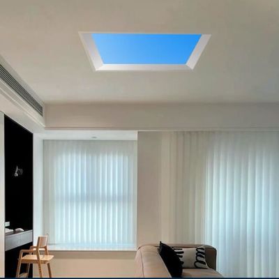 İç mekan tavan lambası panosu LED Mavi Gökyüzü Işığı kare Yapay tavan lambası 60x120 Çatı Dekoratif Işıklandırma için