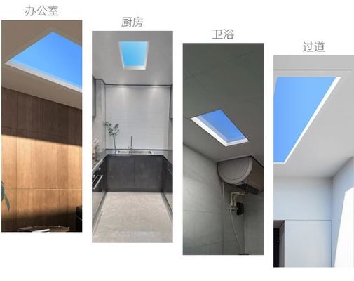 İç mekan tavan lambası panosu LED Mavi Gökyüzü Işığı kare Yapay tavan lambası 60x120 Çatı Dekoratif Işıklandırma için