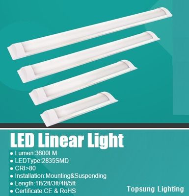 5ft 24*75*1500mm 60W Hafifletilebilir Endüstriyel LED Doğrusal Işık