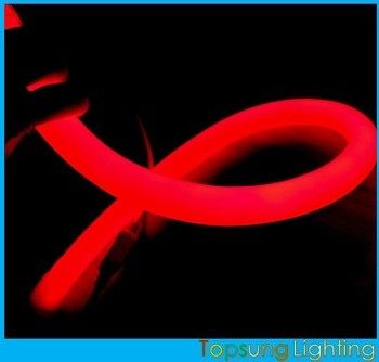 Super parlak kırmızı LED neon flex ışığı 220v 25mm dış mekan dekorasyonu için