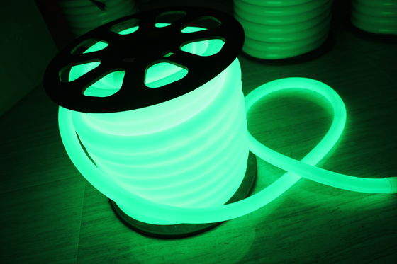yeni tasarım 24v ip67 su geçirmez yeşil 100LEDs/m 360 yuvarlak neon flex ışıklar