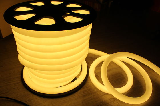 Enerji verimliliği 24v 25mm 360 derece yuvarlak sıcak beyaz ip67 LED neon fleks lambaları