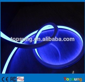 SMD 2835 promosyon mavi kare LED neon esnek ışık 16X16mm 12v bina için