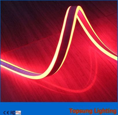 Eğilebilir 12v kırmızı çift taraflı neon LED ışık, dış mekan iç mekanlar için