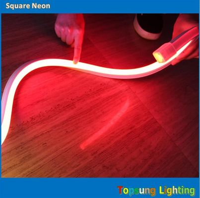 Sıcak satış kare kırmızı 24v 16*16m dekorasyon için LED neon flex ışığı