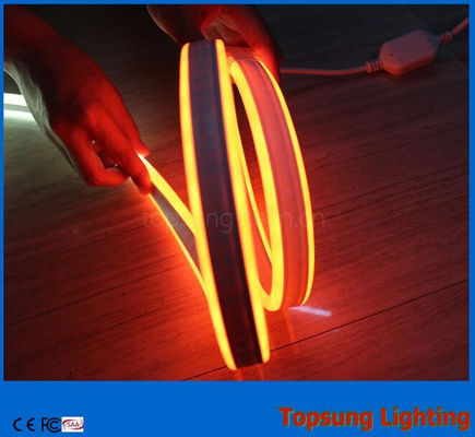 İnanılmaz parlak 24V çift taraflı turuncu LED neon esnek ışığı yüksek kaliteli