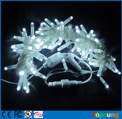 10m bağlantılı Anti Cold beyaz led xmas dekorasyonları ışıklar kabarcık kabuğu 100 ampul