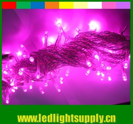127v mor LED dış mekan ip ışığı su geçirmez 100 led Topsung Lighting
