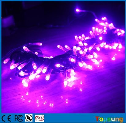 Güçlü PVC mor Noel LED ışıkları açık hava 12v bağlantılı