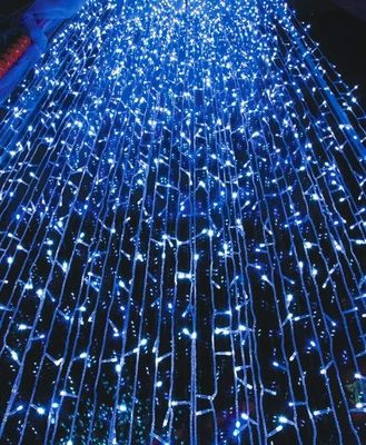 2016 yeni 240V binalar için Noel perde ışığı