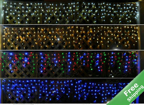 Toptan satış 110V Noel ışıkları su geçirmez LED güneş ipi ışığı binalar için açık hava buzlu ışıklar