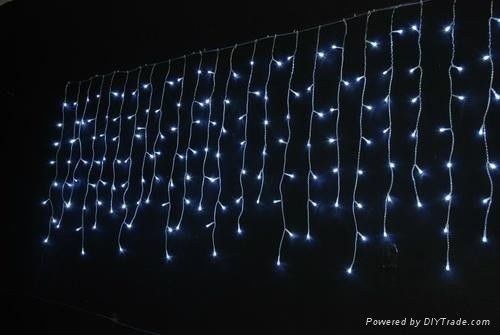 2016 yeni tasarlanmış 240V Noel ışıkları binalar için su geçirmez açık hava buzlu ışıklar