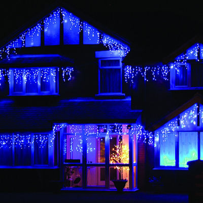 En çok satan LED 12V Noel ışıkları binalar için su geçirmez güneş buzlu ışıklar