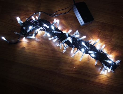 Toptan satış 127v beyaz 100Led parlama Noel iplik ışıkları 10m açık hava