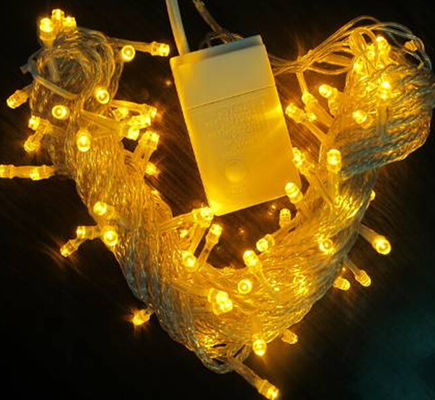 10m LED Lamba Işıklar Parlayan 100v Sarı Bağlanabilir