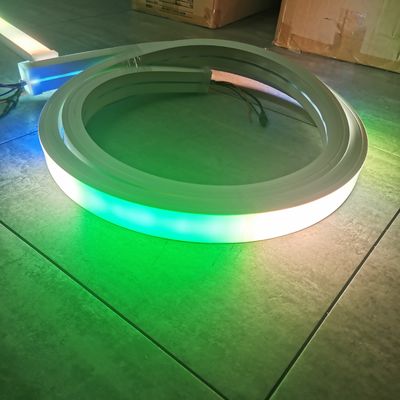 Sihirli ışıklar Led Dijital 24V esnek silikon neon 3535 RGB Çok Renkli Led Flex Neon Şerit neon flex 220v rgbw rulo