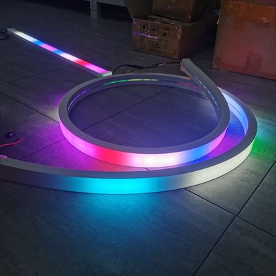 Topsung Lighting 24v Led Neon Şeritler Şeritler Esnek rgb rgbw silikon ip şeritleri kovalama tüp ışığı 50x25mm
