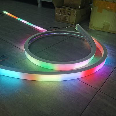 40mm programlanabilir rgbw neon esnek led 24v rgb luz led tip neon bant 5050 smd renk değiştiren yumuşak tüp