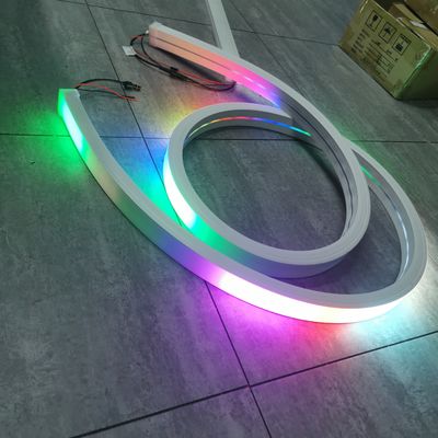 Topsung Lighting 24v Led Neon Şeritler Şeritler Esnek rgb rgbw silikon ip şeritleri kovalama tüp ışığı 50x25mm