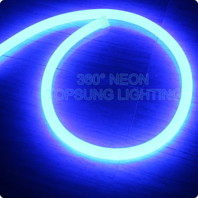 mavi renkte minik yuvarlak neon flex 360 derece yayılan 12V SMD2835 ip ışığı