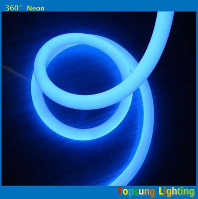 IP67 110 volt dmx led neon ipi 16mm 360 derece yuvarlak esnek ışıklar mavi