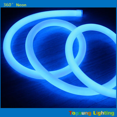 mavi 360 dönümlü neon fleks ışığı 24v 100leds/m açık hava yuvarlak çapı 25mm için
