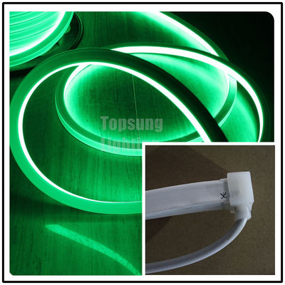 AC220V düz üst görünümlü neon LED tüp 2835 SMD yeşil 16 * 16mm kare neon fleks