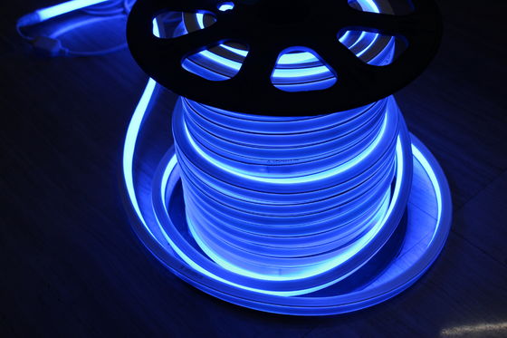 En kaliteli kare mavi neon esnek ışık 110v 120LEDs/m açık bina için