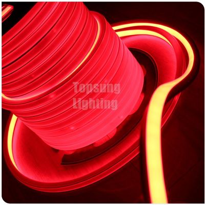 Kırmızı ışık dekoratif neon flex DC 12V LED neon işareti kare tüp ışığı 16*16mm düz yayıcı yüzey IP68