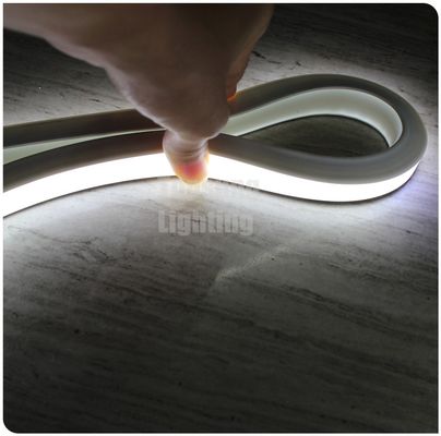 Yeni 12v beyaz silikon esnek neon-flex led ip ışıkları kare 16x16mm anti-UV PVC neon şeridi üst görünüm 2835 smd