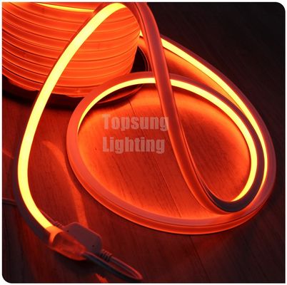 turuncu LED neon flex DC 12V 16*16mm kare düz neon ip ışığı IP68 dış mekan aydınlatması