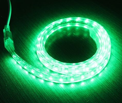 Yüksek ışınlı SMD5050 220V su geçirmez IP65 LED neon esnek şeridi yeşil