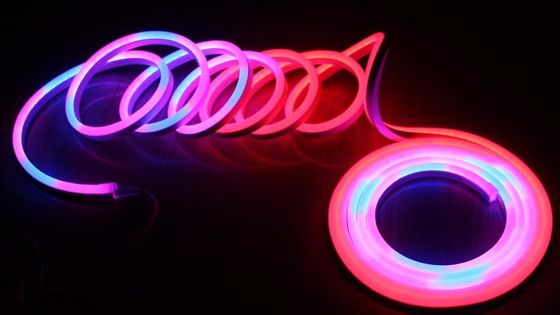 Dekorasyon için 24V renk değişimi RGB dijital LED fleks neon ışığı