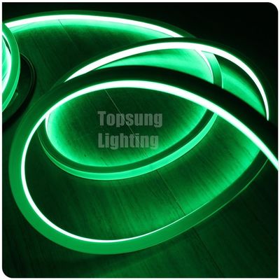 Harika parlak yeşil düz 12v 16*16m esnek LED neon ışığı dekorasyon için