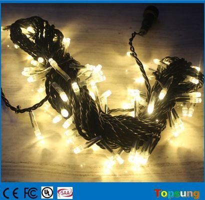 Sıcak satış 127v sıcak beyaz bağlantılı peri tel ışıkları 10m Noel dekorasyonu
