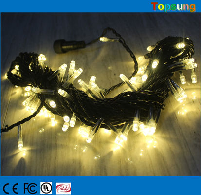 Sıcak satış 127v sıcak beyaz bağlantılı peri tel ışıkları 10m Noel dekorasyonu