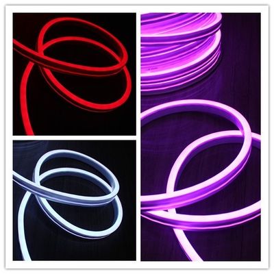 Ultra ince 11x19mm esnek LED neon şeridi ışığı düz yayıcı yan görünüm Neonflex