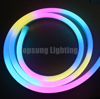 24V dijital RGB LED neon Flex Rope Light dmx sinyal girişi led piksel şeridi