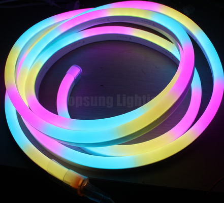 dmx SPI dijital RGB 11x19mm düz LED neon 12v adreslenebilir neon şeritleri 24v 10 piksel/m