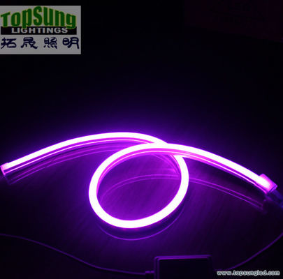 mini 8x16mm esnek reklam LED neon şeridi RGB renk değiştirme 110V