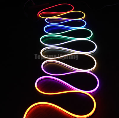 24v sihirli neonflex peşinde dijital RGB neon esnek şeridi 11x19mm düz yüzey