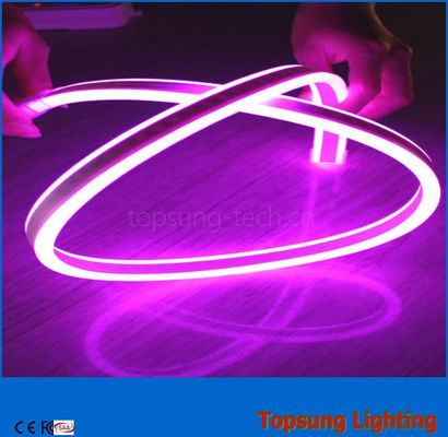 pembe renk 240V LED çift taraflı esnek neon şeridi ışığı 8*17mm açık hava kullanımı