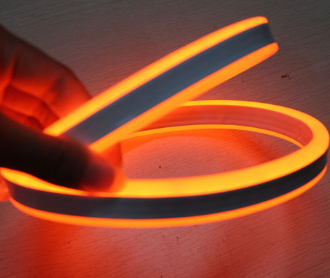 Topsung aydınlatma 12v portakal 100m mini çift taraflı LED neon ip şeridi su geçirmez 8.5*18mm ışık