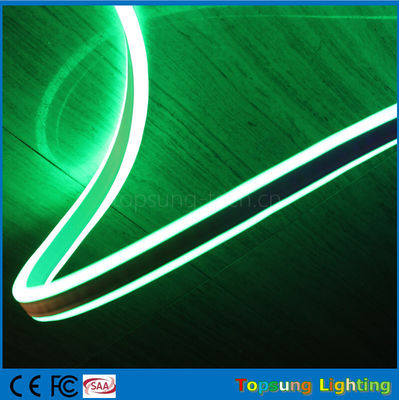yeşil yüksek voltajlı 120v iki taraflı esnek neon ışığı 8.5*17mm ışık