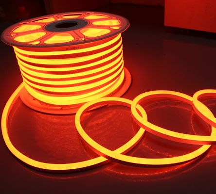 turuncu 12v mini led neon fleks ışığı 7x15mm yedek neon tüpleri 2835 smd esnek şerit ip68 enjeksiyon