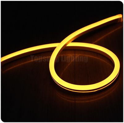24v sarı popüler LED neon esnek tüp ışığı PVC ultra ince neon esnek ip lamba şeridi 11x18mm dış mekan dekorasyonu