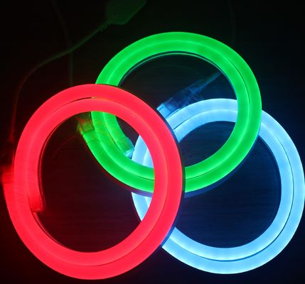 Üreticiler doğrudan satış ip ışığı yüksek kaliteli LED neon esnek şerit ışıkları 11x18mm mavi renkli kapak pvc