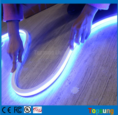 12v mavi Üst görünüm Flat 16x16mm neonflex Square LED neon flex tüp mavi SMD ip şeridi neon kurdele dekorasyonu